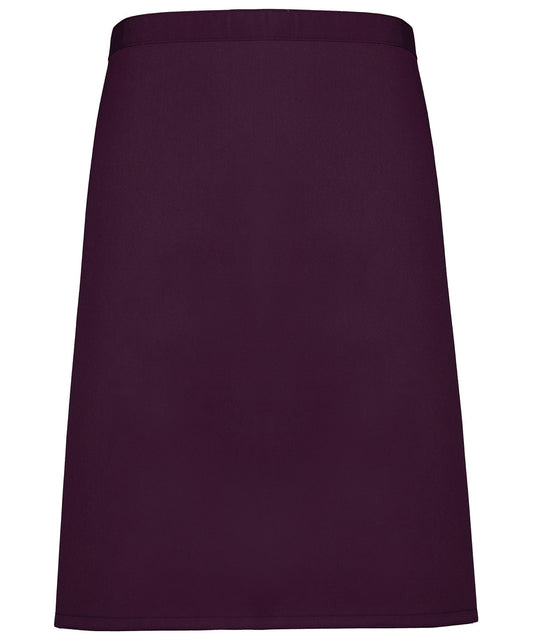 Mid-Length Waist Apron - Aubergine