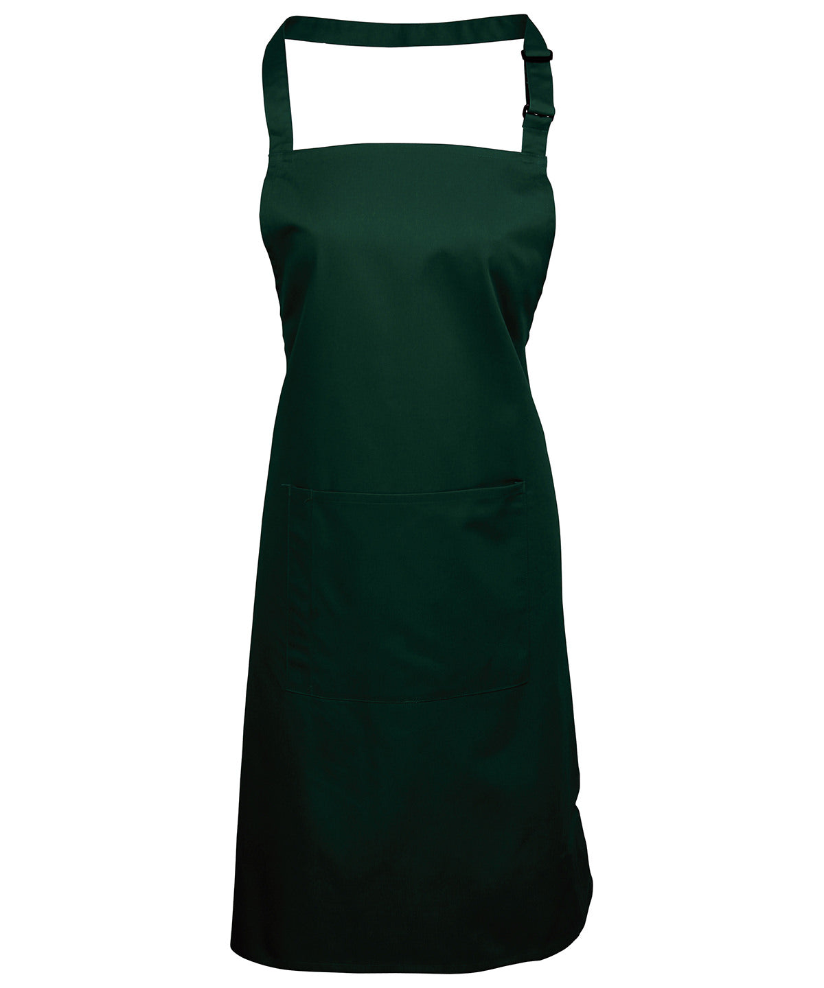 Basic Bib Apron with Pocket - Bottle
