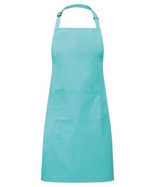 Basic Bib Apron with Pocket -  Duck Egg Blue
