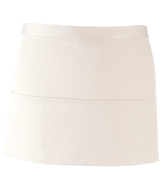 3-Pocket Waist Apron - White