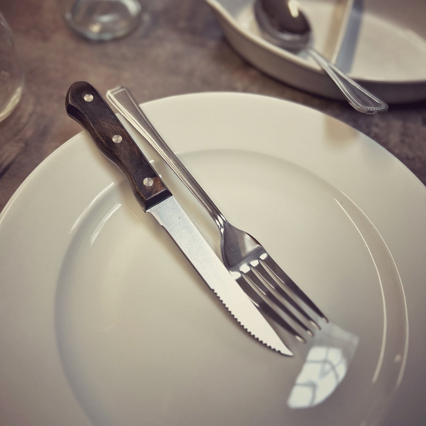 Poly Wood Steak Knife Box of 12