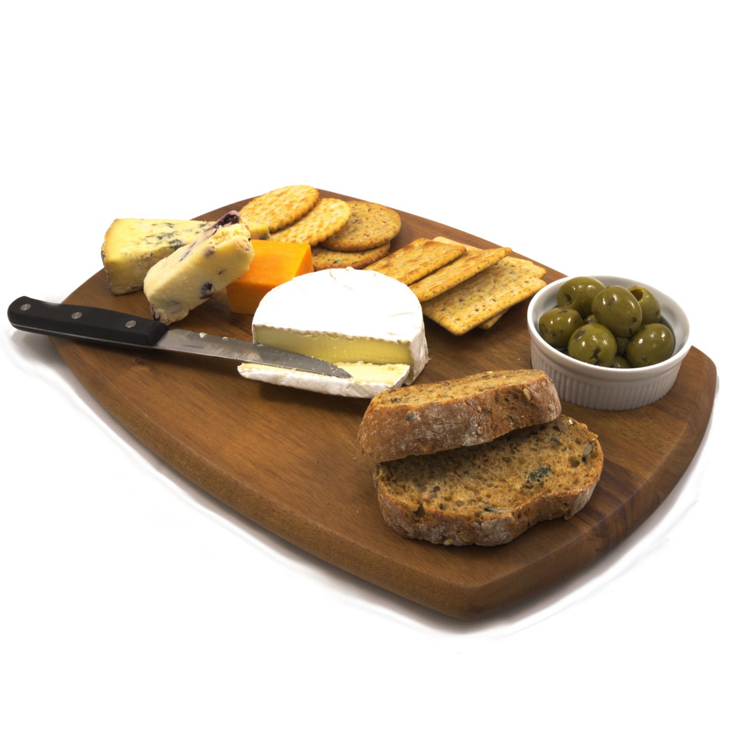 Chef-Hub Wooden Serving Board With Dip Bowl