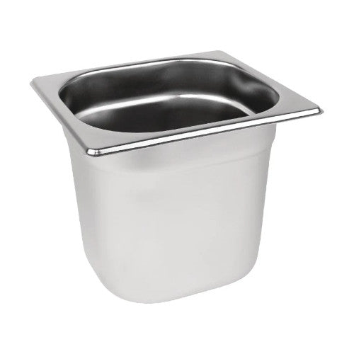 1/6 One Sixth Size Stainless Steel Gastronorm Container 150mm