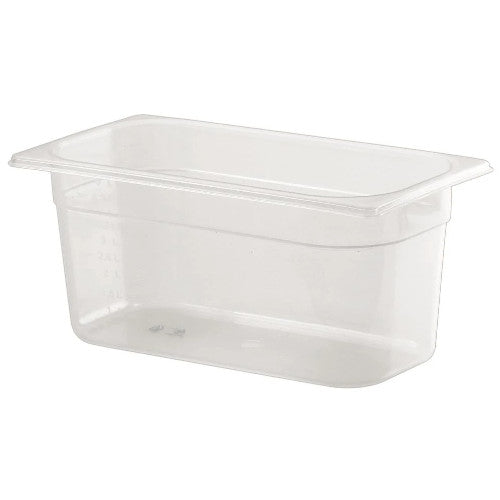 1/3 One Third Size Polypropylene Gastronorm Container 150mm Deep