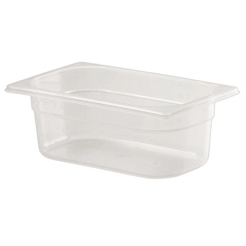 1/4 One Fourth Size Polypropylene Gastronorm Container 100mm Deep