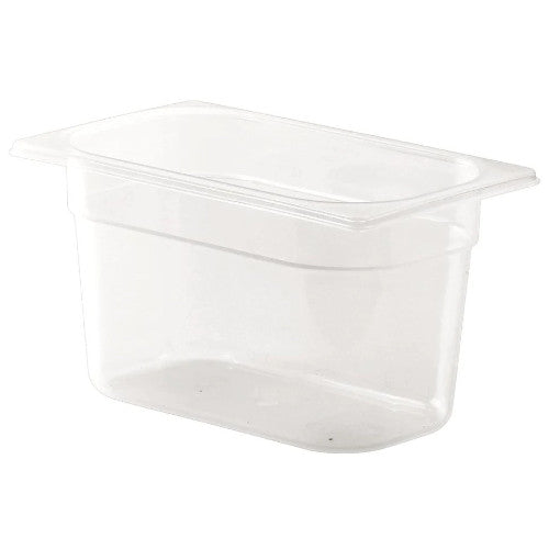 1/4 One Fourth Size Polypropylene Gastronorm Container 150mm Deep