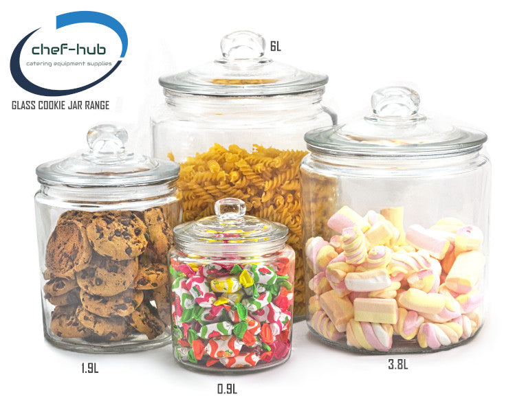 Chef-Hub Glass Biscotti Storage Jar 1.9L