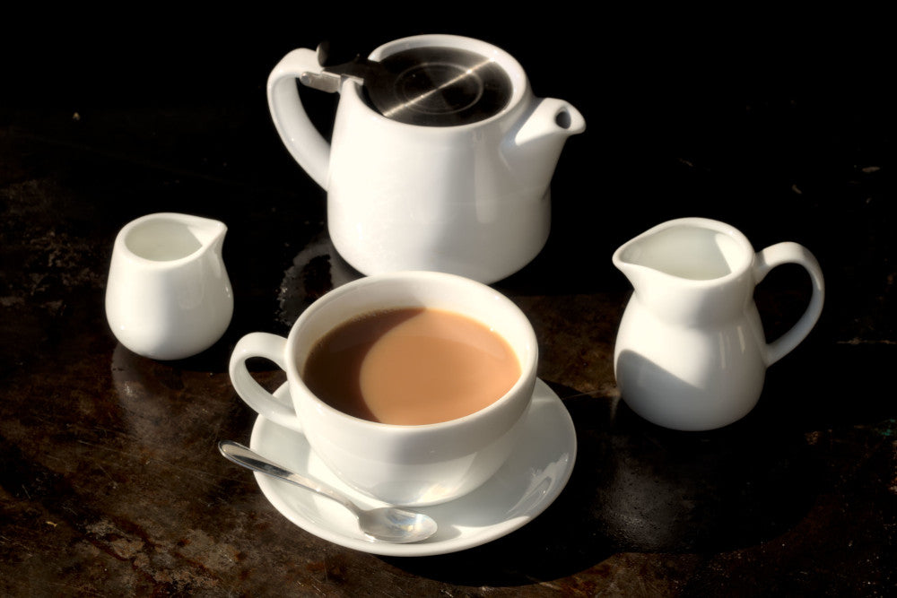 18oz White Stacking Teapot With Infuser