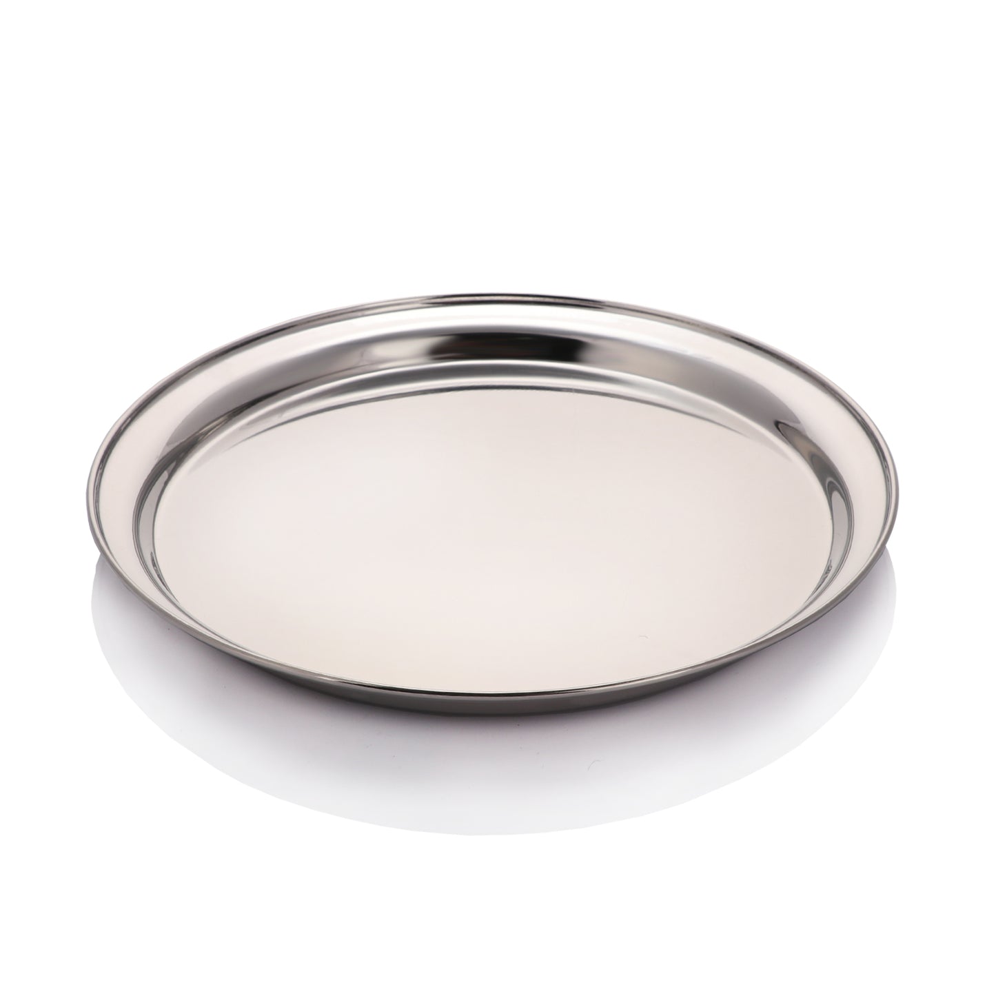 30cm Round Service Tray / Bar Tray Stainless Steel