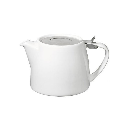 18oz White Stacking Teapot With Infuser