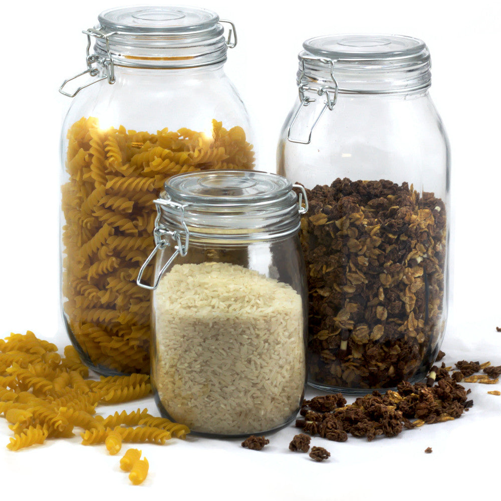 2.2L Clip Top Glass Storage Preserve Jar