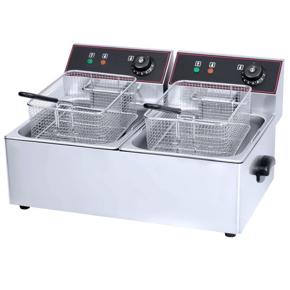 Electric 8 Litre Double Deep Fat Fryer
