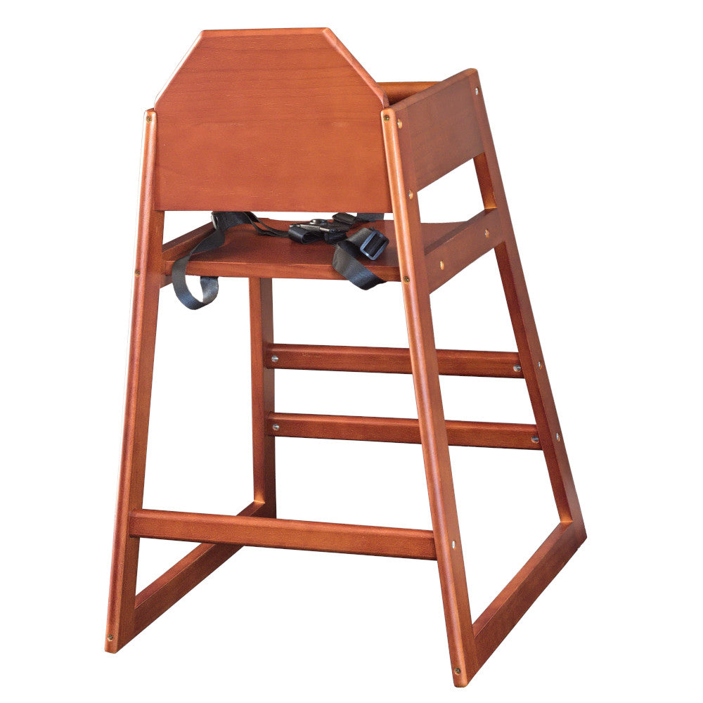 COMMERCIAL WOODEN STACKABLE BABY HIGH CHAIR CONFORMS TO BS EN 14988:2006 PTS 1&2