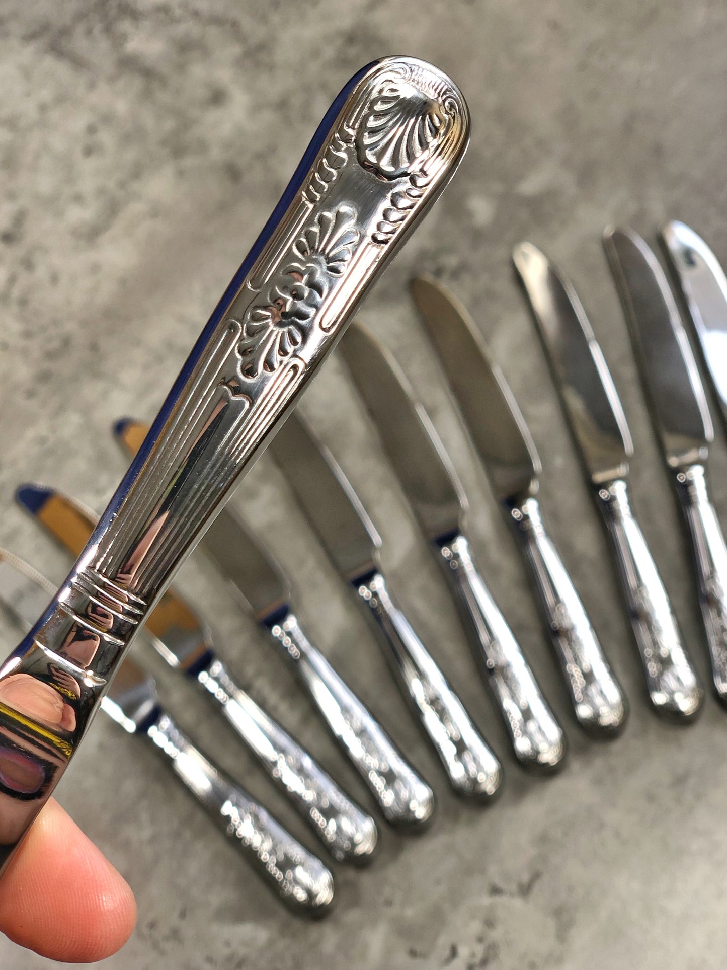 Kings Hollow Handle Dessert Knife Box of 12