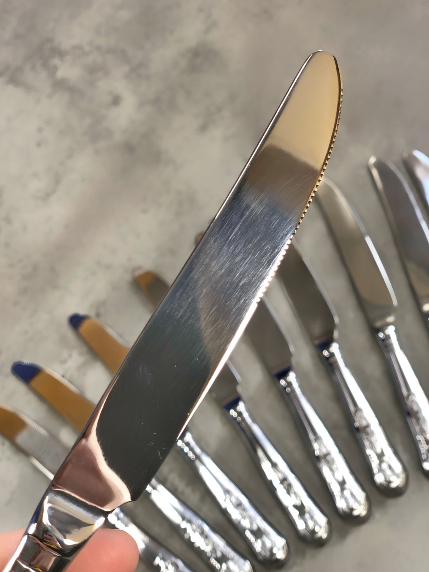 Kings Hollow Handle Dessert Knife Box of 12