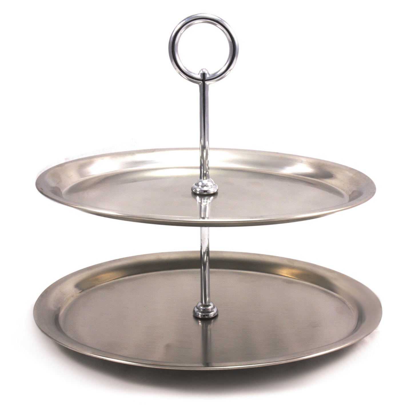 2 Tier Stainless Steel Cup Cake Stand