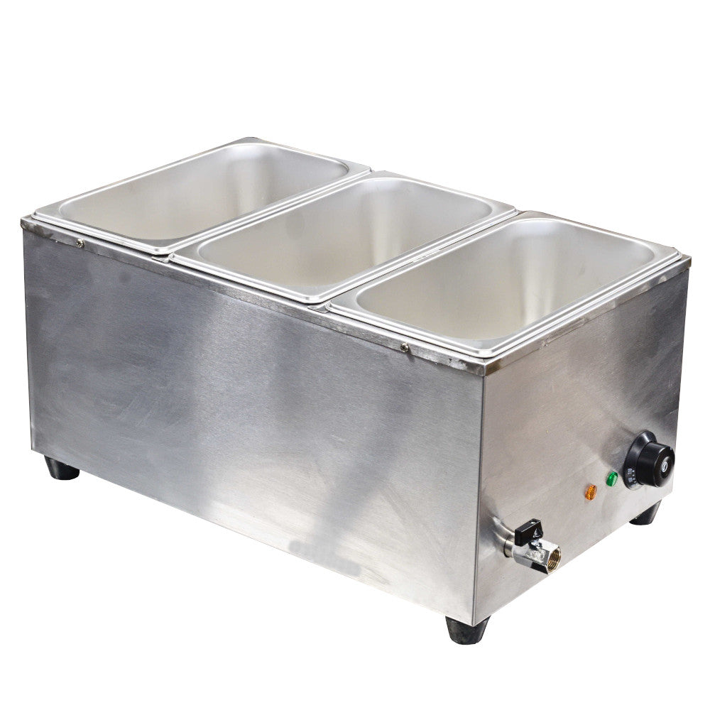 Chef-Hub Electric Wet Well Bain Marie With Pans