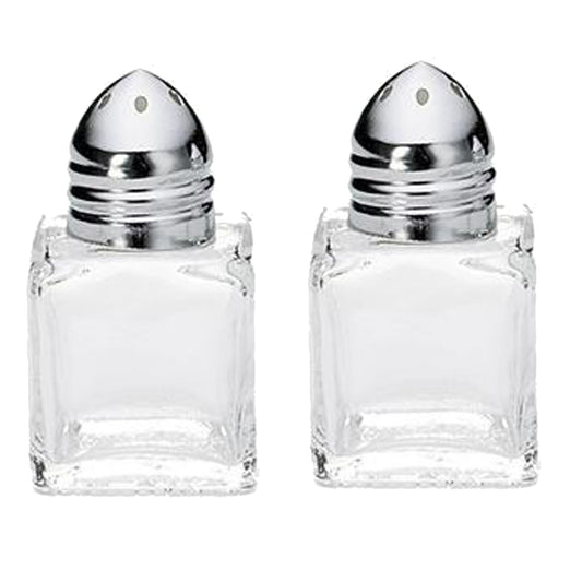 Chef-Hub 0.5oZ Cube Mini Salt / Pepper Shakers Pack of 24