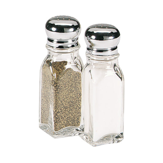 Squared 'Mushroom' Top Salt / Pepper Shakers Pack of 6
