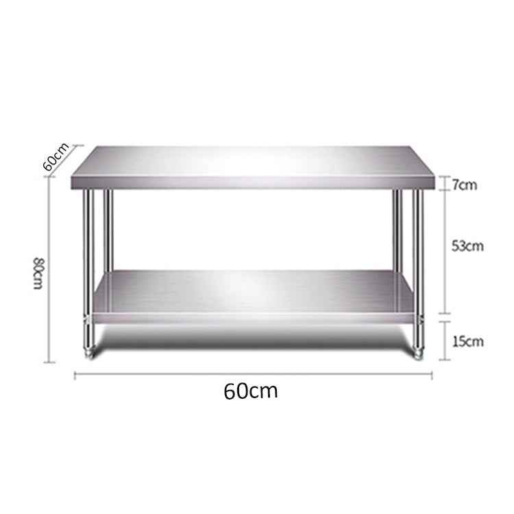 600 x 600cm Commercial Kitchen Prep Table