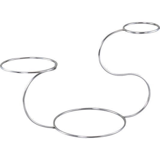 Unique "Swan" Design 3-Tier Wedding Cake Stand | Polished Stainless Steel Silver Dessert Display