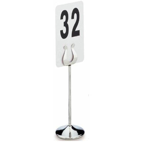8" STAINLESS STEEL TABLE NUMBER STAND
