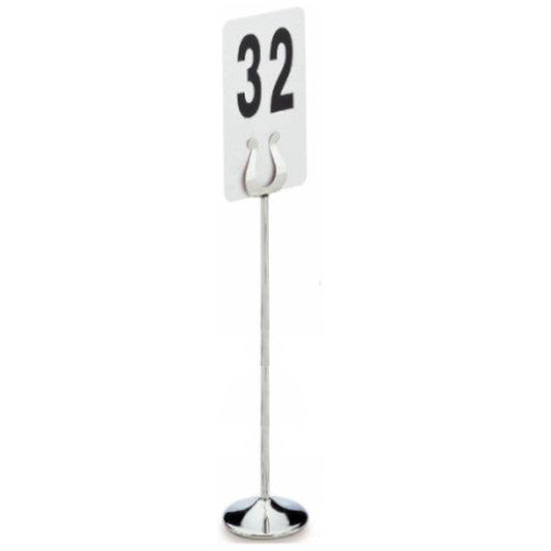 16" STAINLESS STEEL TABLE NUMBER STAND